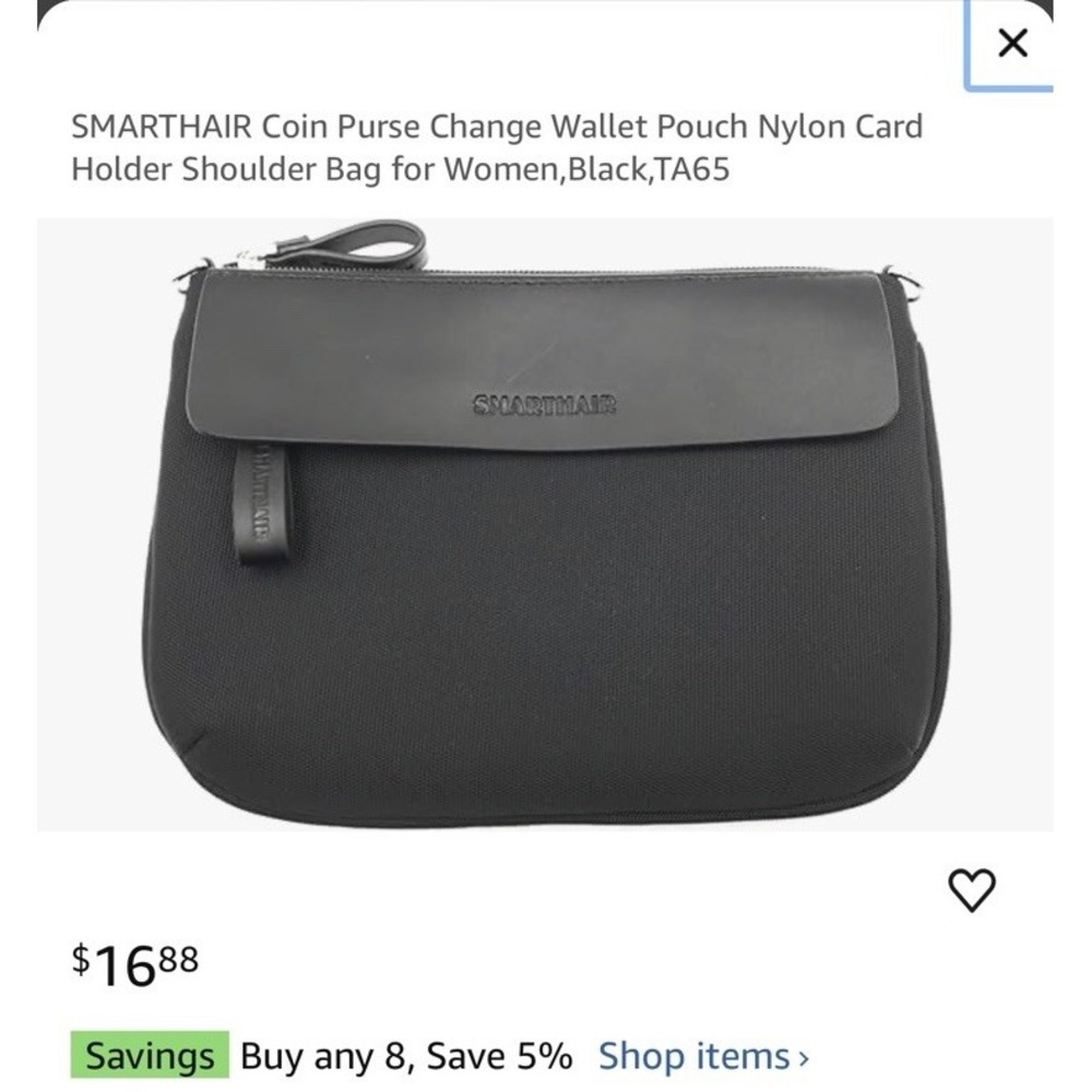 Smart Hair Coin Purse Mini Bag - Black - Brand New In Original Packaging